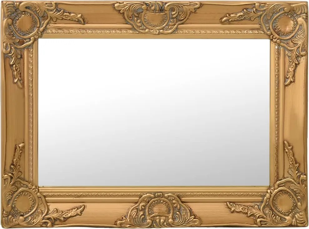 vidaXL aranyszínű barokk stílusú fali tükör 60 x 40 cm