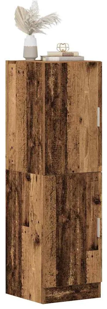 vidaXL antik fa színű szerelt fa konyhaszekrény 38 x 41,5 x 131,5 cm