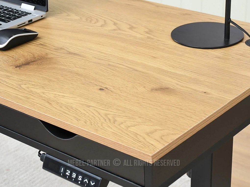 PC asztal Osto 140 (fekete + fehér tölgy). 1109840