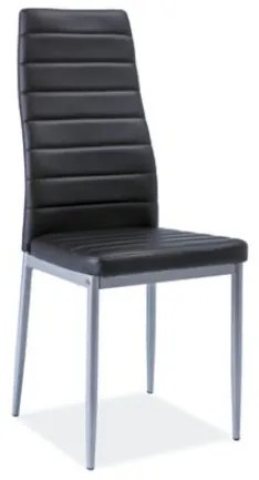 Étkezőszék Harold (fekete + alumínium). 1050212