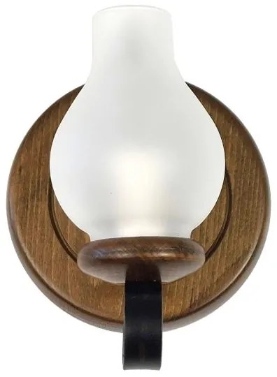 Brilagi - Fali lámpa ROATA APLICA 1xE14/40W/230V bükkfa/dió