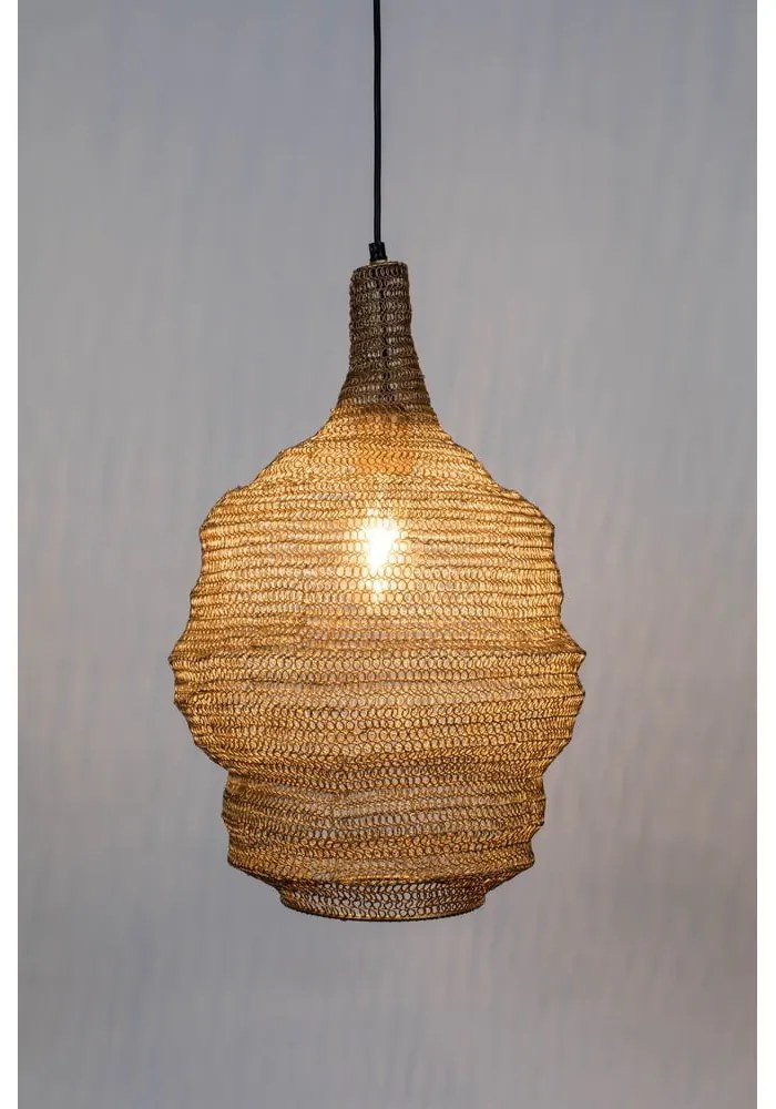 Lena aranyszínű függőlámpa, ø 37 cm - White Label