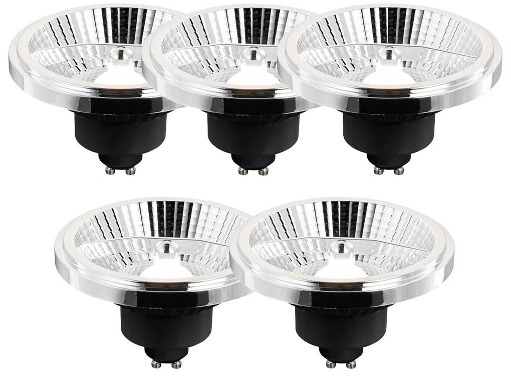 5 darabos GU10 3 lépésben dimmelhető Kelvin LED lámpa készlet AR111 10W 800 lm 2700 - 3700K