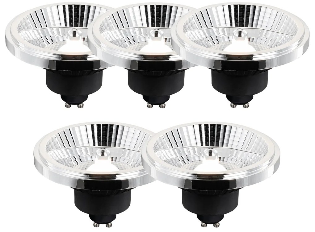 5 db-os GU10 3 fokozatban szabályozható LED izzó AR111 10W 800 lm 2700 - 3700K
