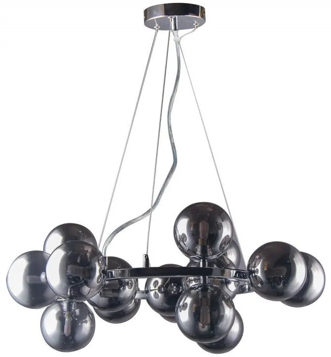 Italux MARBELIO PND-6161-15 CH+SM Függőlámpa 15x28W/G9 IP20