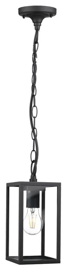 Kültéri függeszték MALMO 1xE27/15W/230V fekete