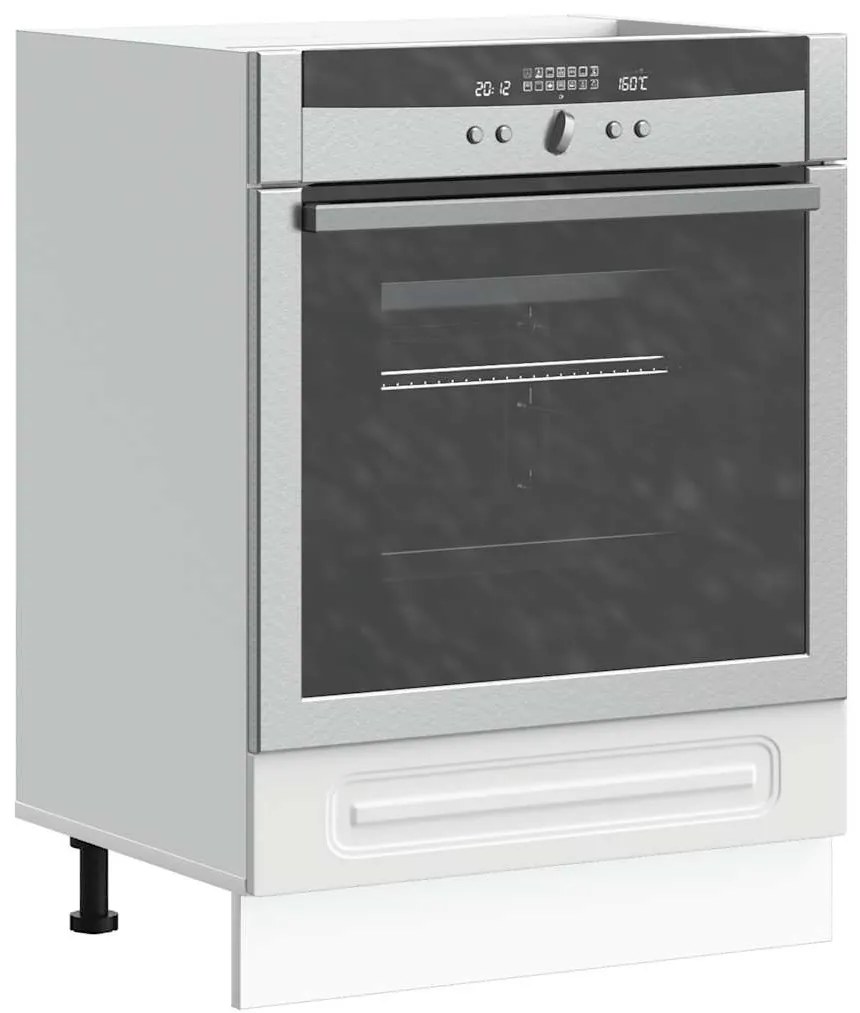 vidaXL Kalmar fehér szerelt fa sütőszekrény