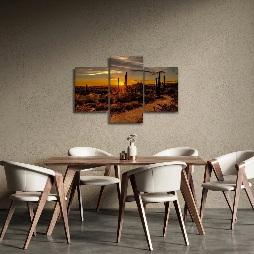 Kép - A nap vége az arizonai sivatagban (90x60 cm)
