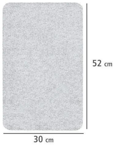 WENKO 2712663100 - Fedőlap 30x52 cm átlátszó/szürke