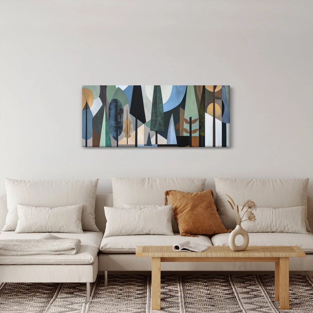 Kép - Természetes geometriai absztrakció II. (120x50 cm)