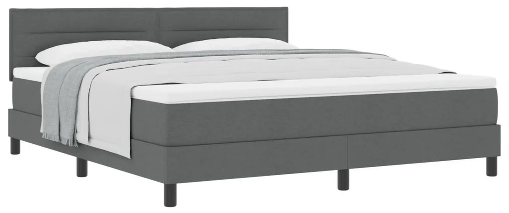 Boxspring Ágy Matrac Mályva Szürke 180x200 cm Szövet