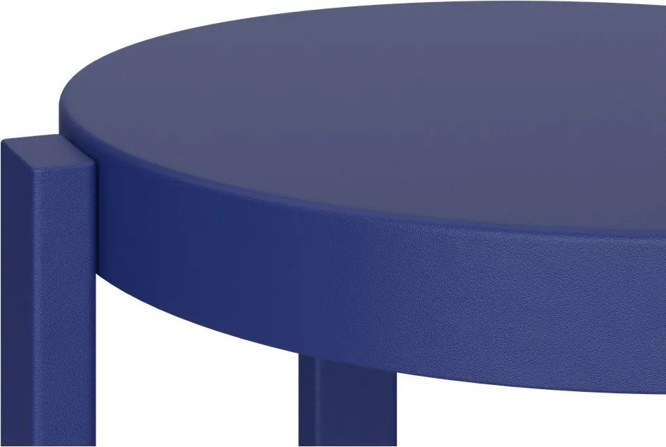 Kék acél bárszék (ülésmagasság 65 cm) Doon – noo.ma