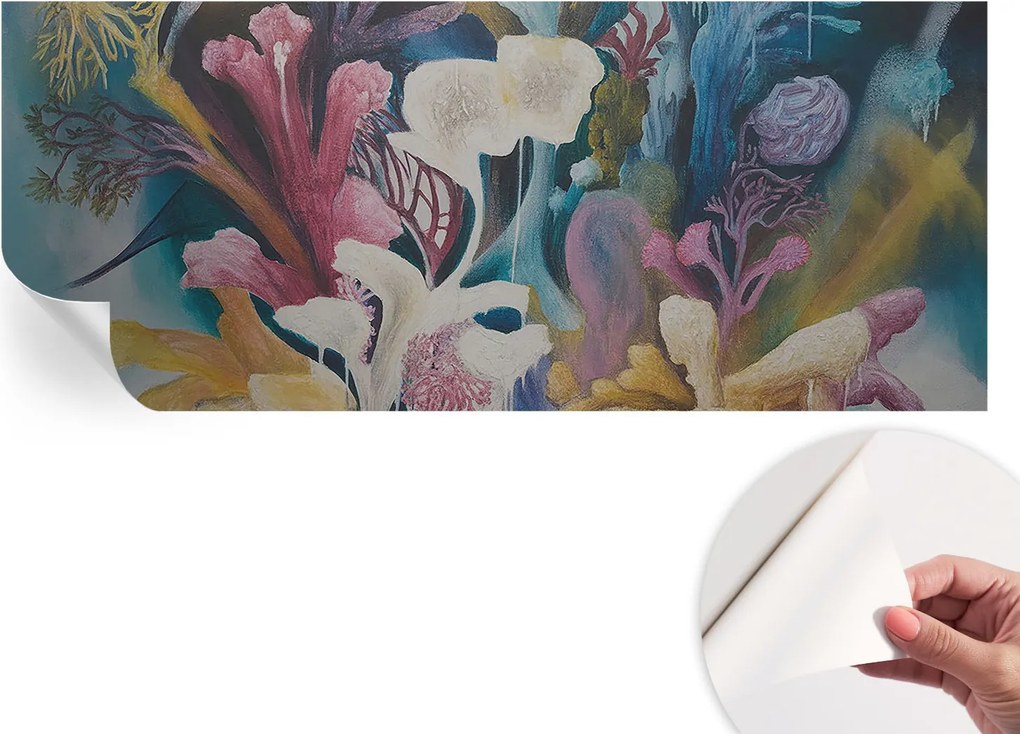 Öntapadós tapéta Divatos 3D fali ragasztó Virágos robbanás 250x104 cm