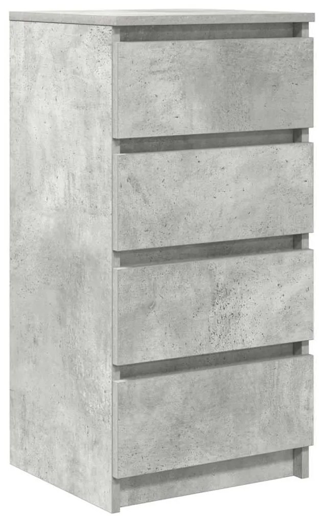betonszürke szerelt fa tálalószekrény 37,5x35x76 cm