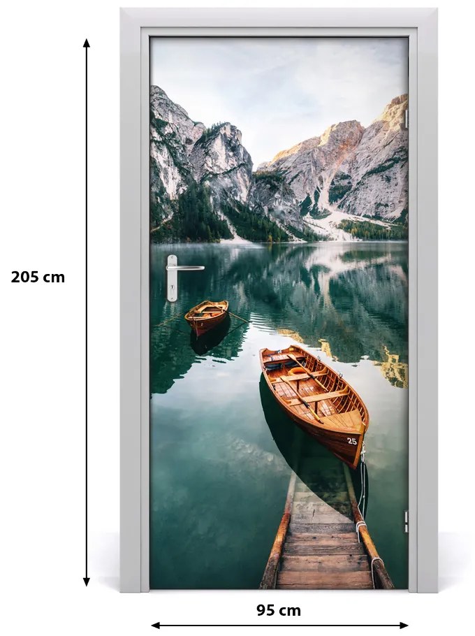 Poszter tapéta ajtóra A csónak a tavon 75x205 cm