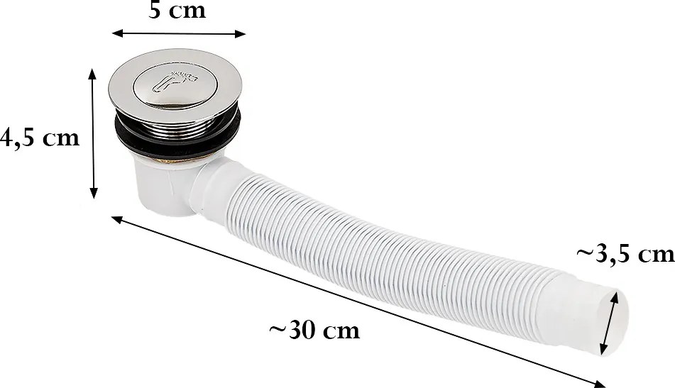 Klik-Klak szifon zuhanytálcához 50 mm