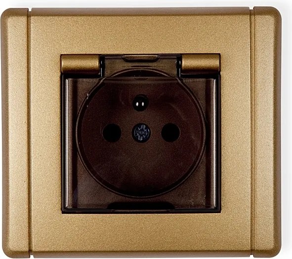 Karlik Flexi arany flip-flop aljzat 8FGPB-1zd