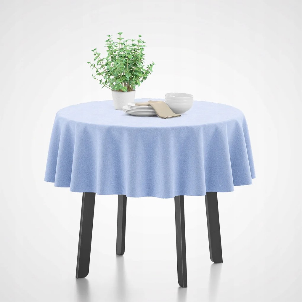 Kerek Abrosz Asztalra , Kék, Átmérője 200 CM.