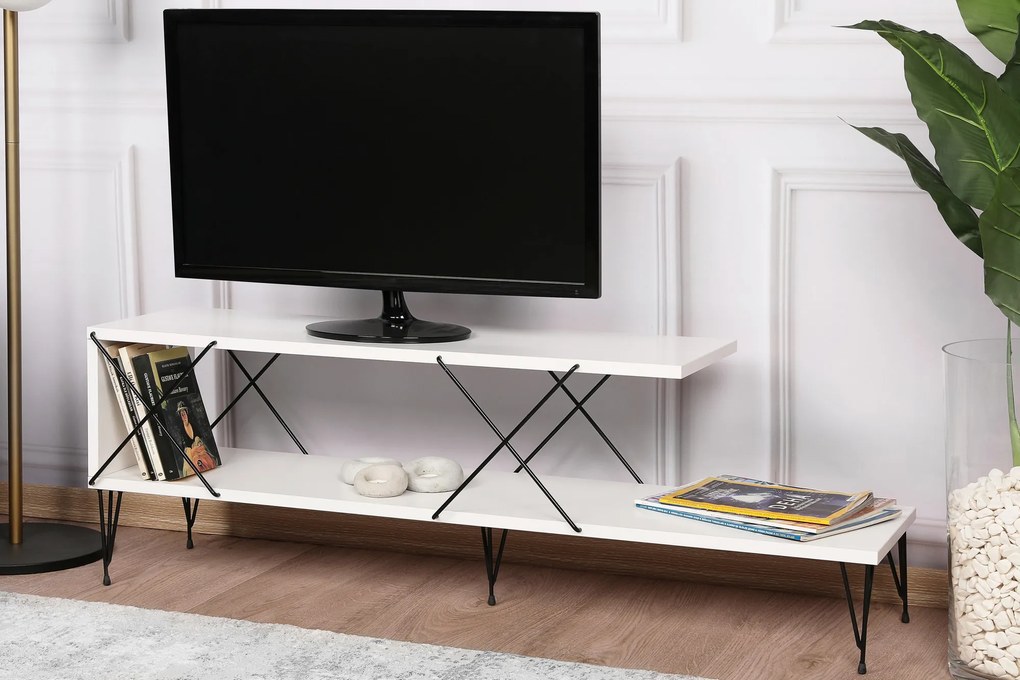TV asztal/szekrény Stret (fehér). 1067123