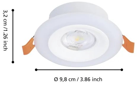 Eglo 901117- KÉSZLET 3xLED RGB Dimmelhető fürdőszobai lámpa CALONGE 3,8W/230V IP44 + + távirányító