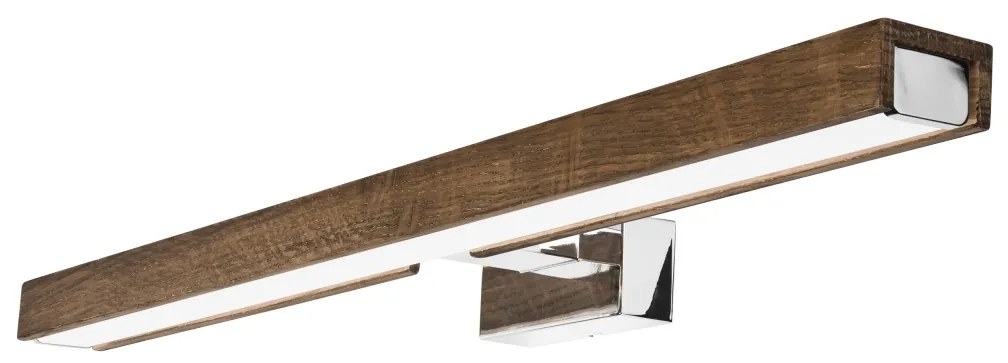 Brilagi-LED Fürdőszobai tükörmegvilágítás WOODY MIRROR LED/12W/230V IP44 tölgy/króm