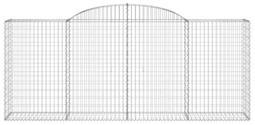 20 db íves horganyzott vas gabion kosár 300x50x120/140 cm