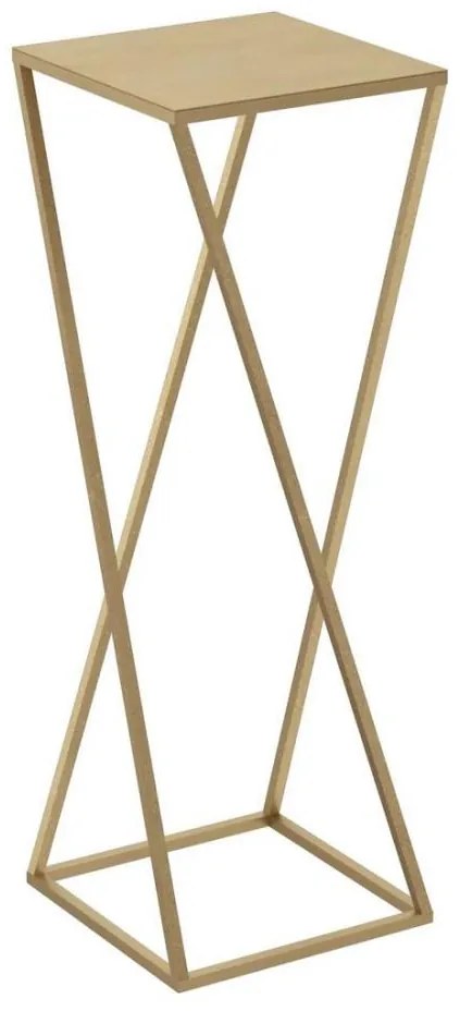 Virágállvány 70x24 cm arany színben