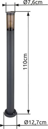 GLOBO 3159SA BOSTON Modern Kültéri Állólámpa IP44