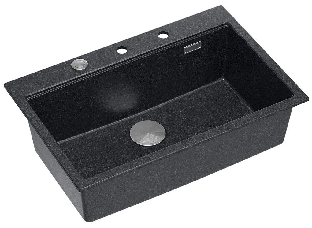 gránit mosogató MARC 110 WORKSTATION Black Metallic