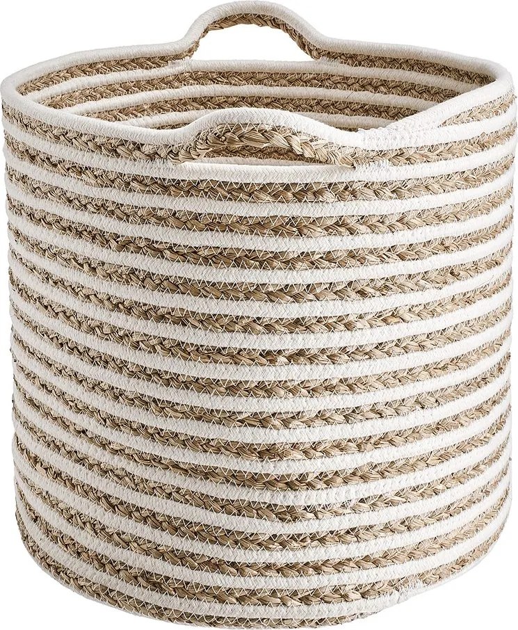 COTTON BRAID kosár csíkos, Ø 35cm