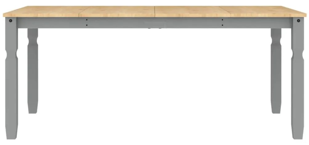 Corona szürke tömör fenyőfa ebédlőasztal 180 x 90 x 75 cm