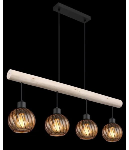 Globo 15534-4H - Csillár zsinóron PAULO 4xE27/15W/230V