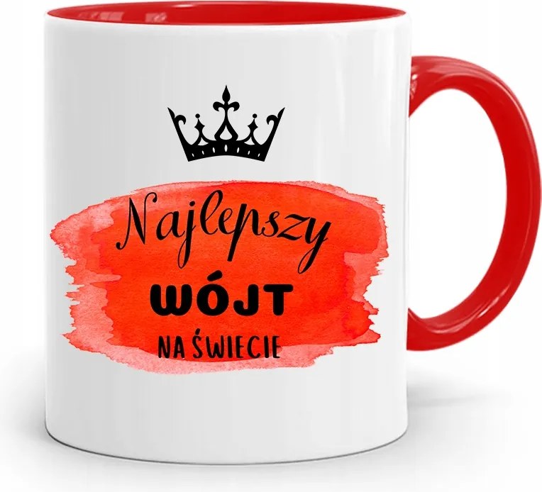 Bácsinak Piros Bögre A Világ Legjobb Bácsija fényképes nyomtatással