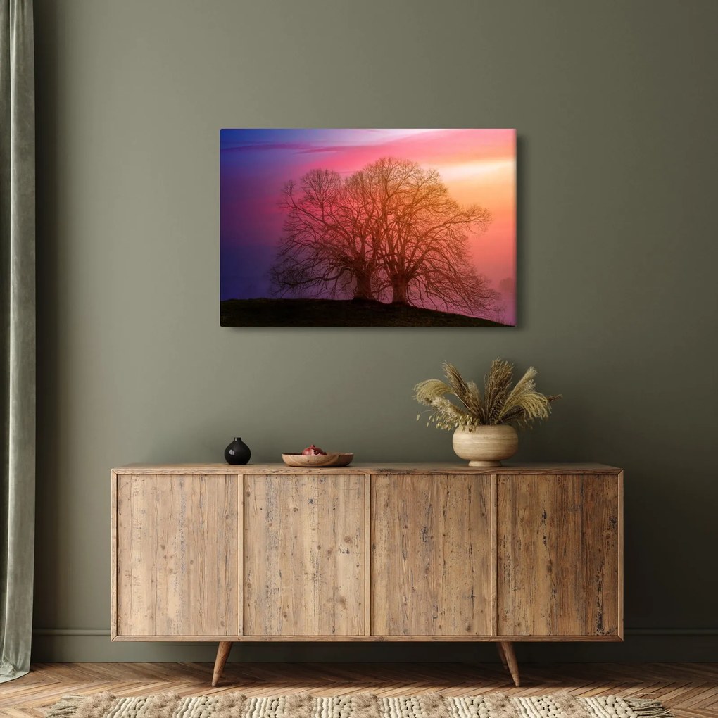 Fák a ködben (90x60 cm)