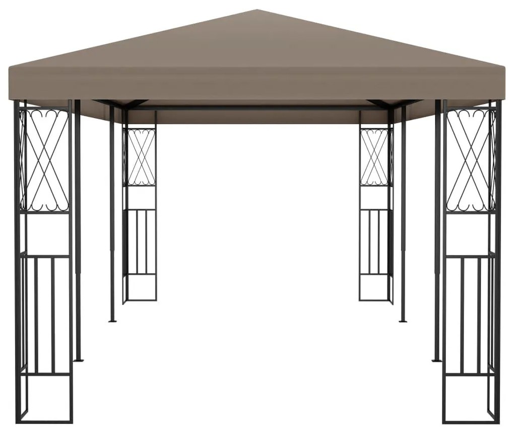 Tópszínű szövetpavilon 6 x 3 m