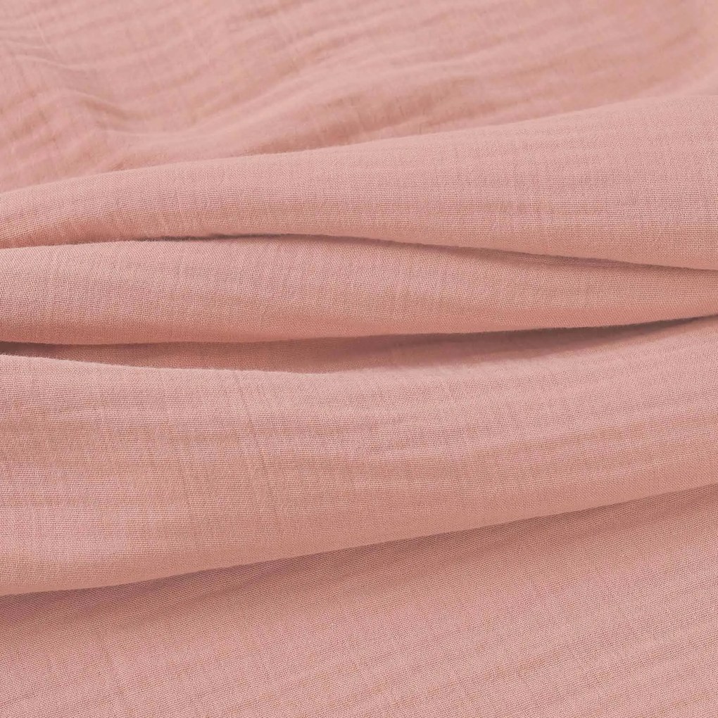 Goldea muszlin párnahuzat - barack színű 40 x 40 cm