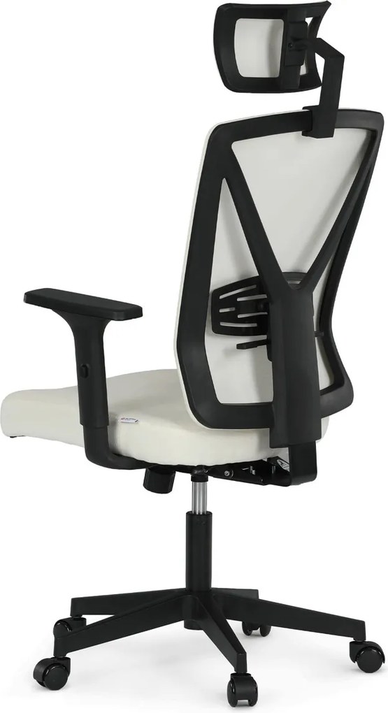 KA-W3137 bézs szövet irodai szék hinta mechanizmussal
