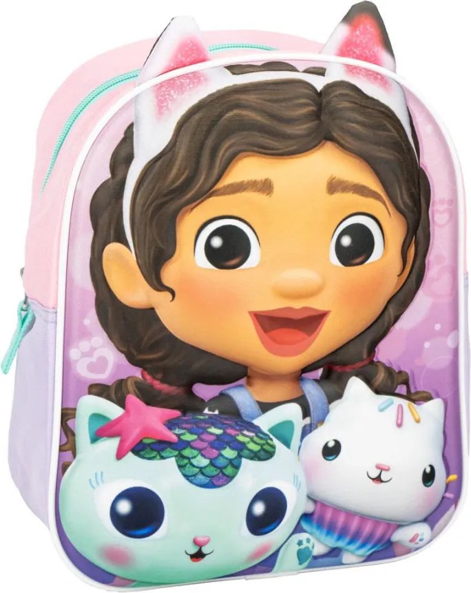 Gabi babaháza Kitty Crew 3D hátizsák, táska 31 cm