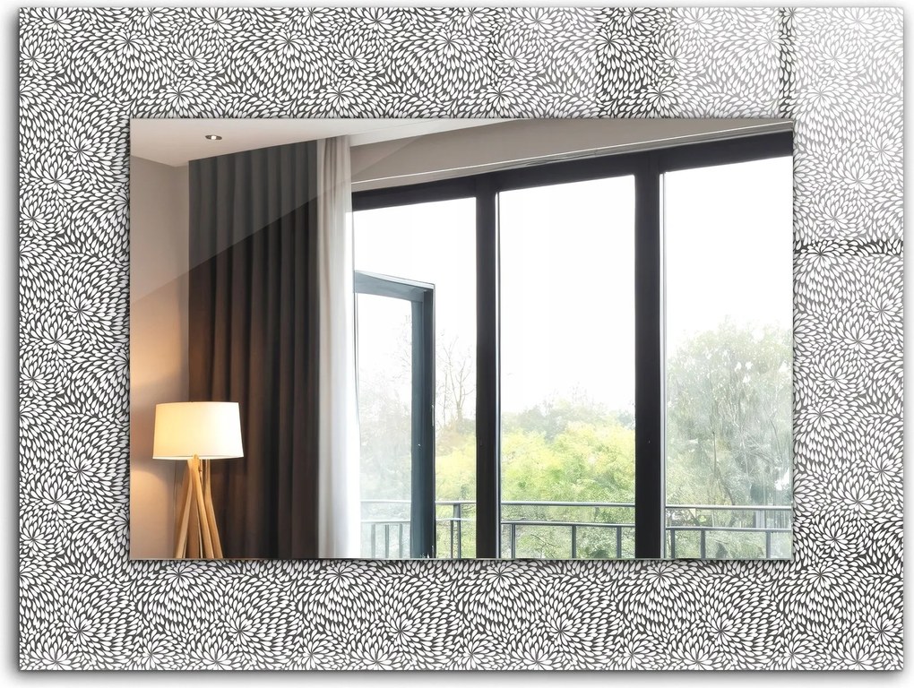 Dekoratív dekoratív tükör téglalap alakú XXL 80x60 cm 3d minta