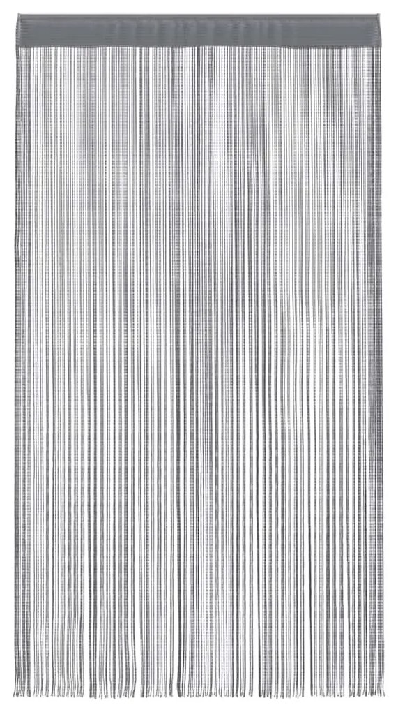 2 db antracit zsinórfüggöny 140 x 250 cm