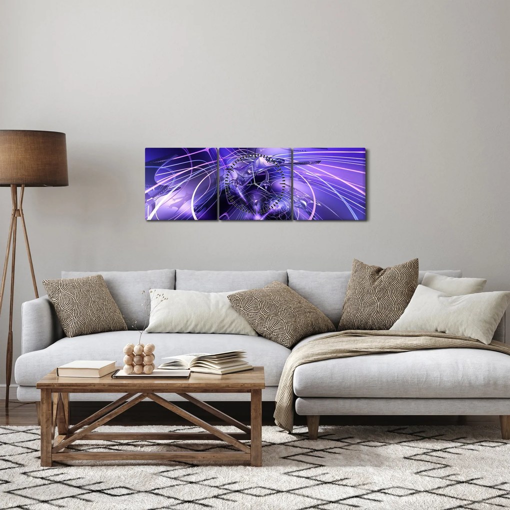 A technikai absztrakció képe (órával) (90x30 cm)