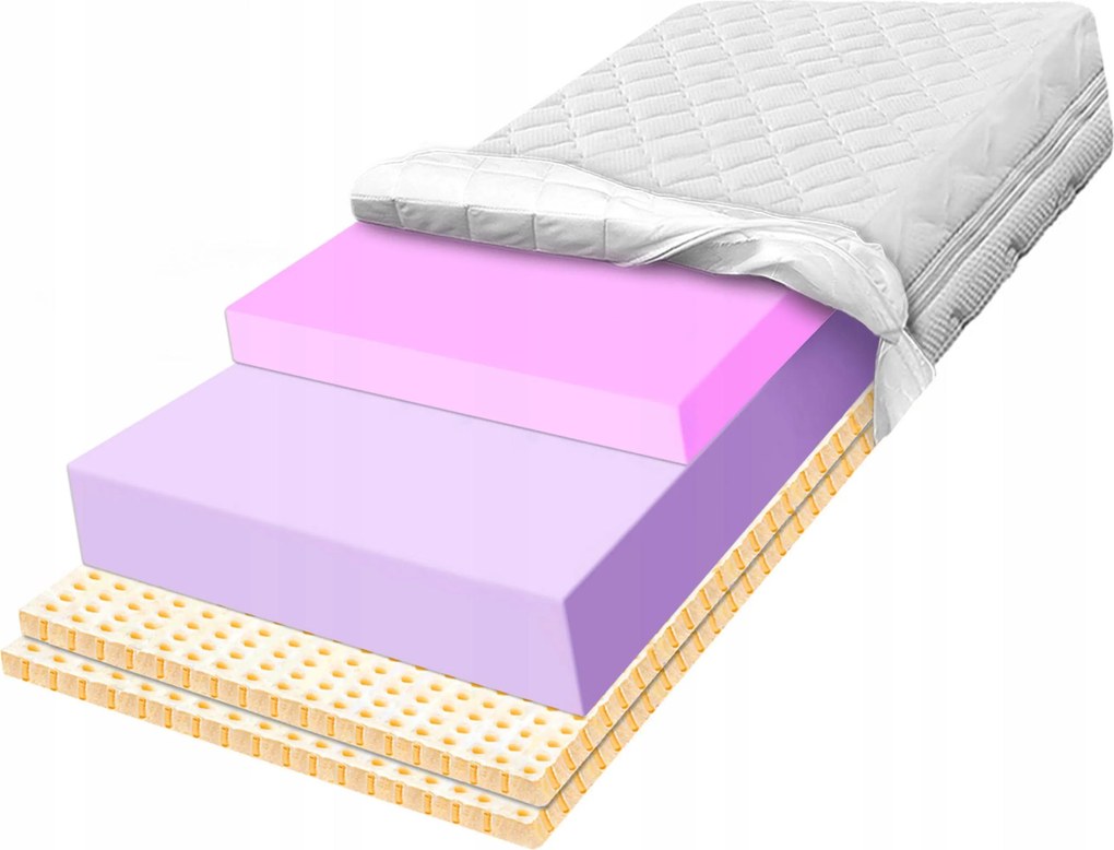 Habszivacs matrac 160x200 luxus Hr latex 27cm antiallergén kétoldalas