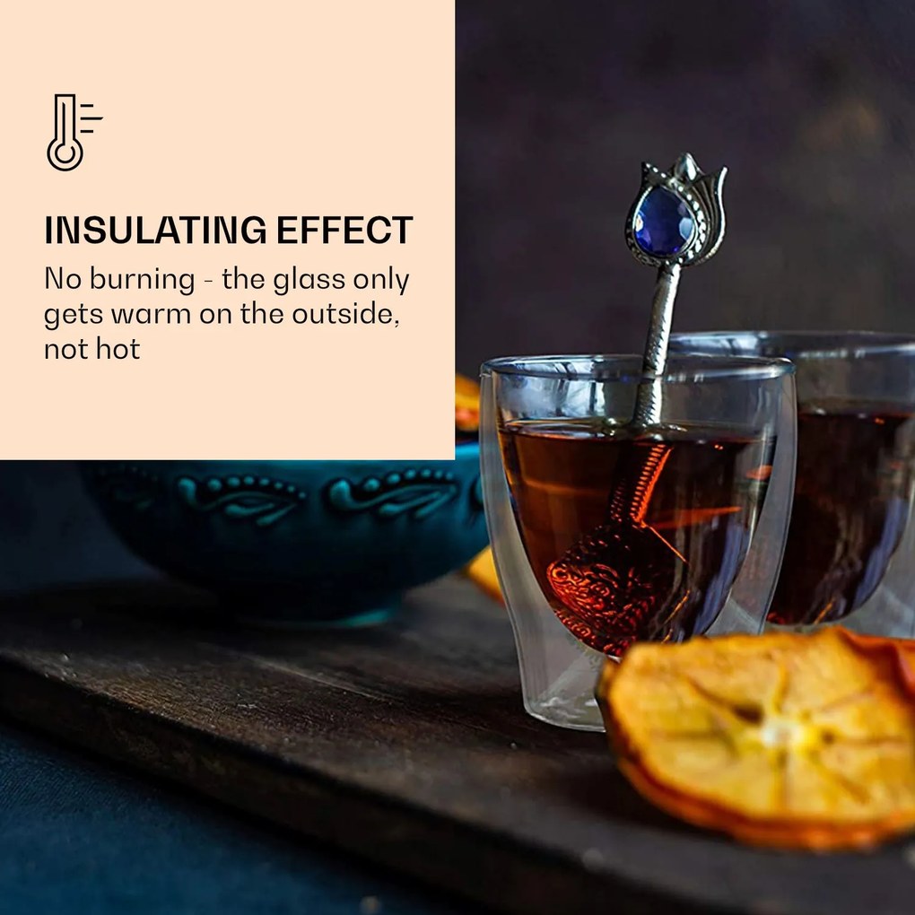 Feelino DUOS, duplafalú poharak, 2 x 80, 310, 400 ml, kanállal