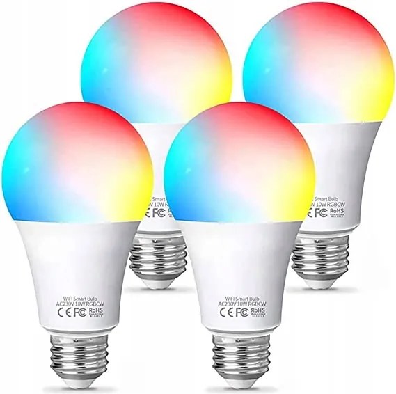 Fitop Alexa izzó E27 9W Smart Wifi 806LMN Rgb 4PCS Intelligens