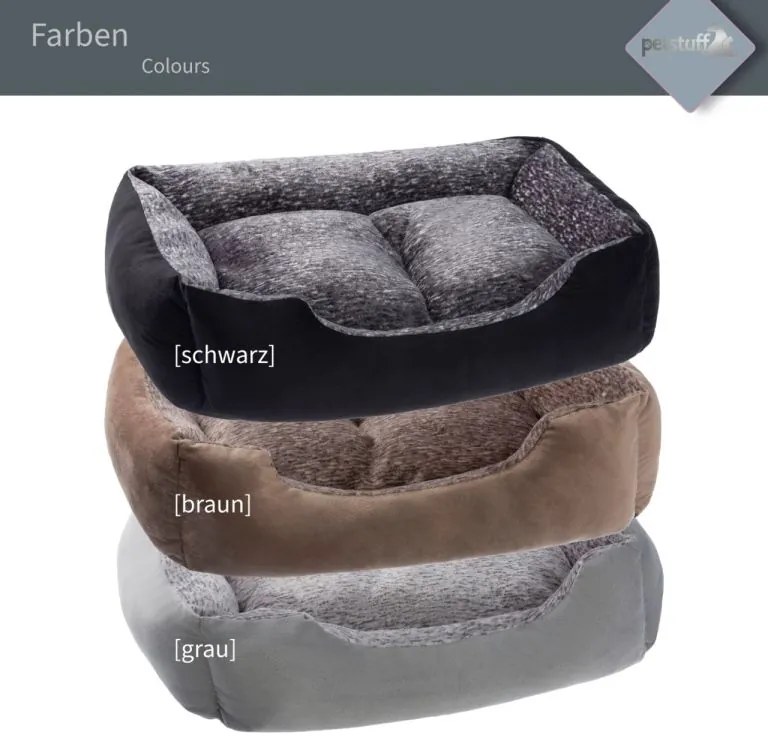 PESTUFF Kutyafekhely L 80 x 70 x 20 cm fekete