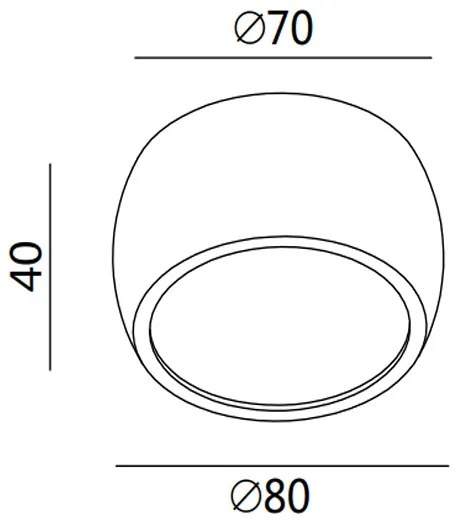 Fabas 3428/71/102 - LED Spotlámpa VASTO 1xLED/7W/230V