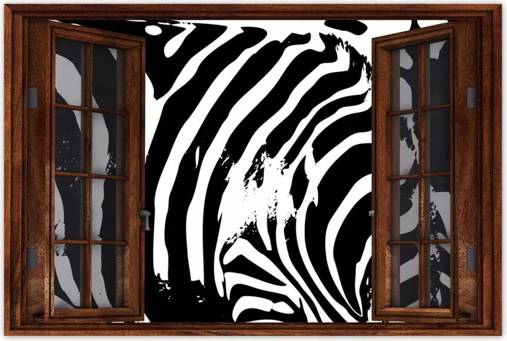 Poszterek 120x80 Zebra csíkos kisállat