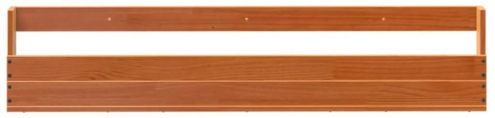 2 db viaszbarna tömör fenyőfa fali cipőtartó 110x8,5x23,5 cm
