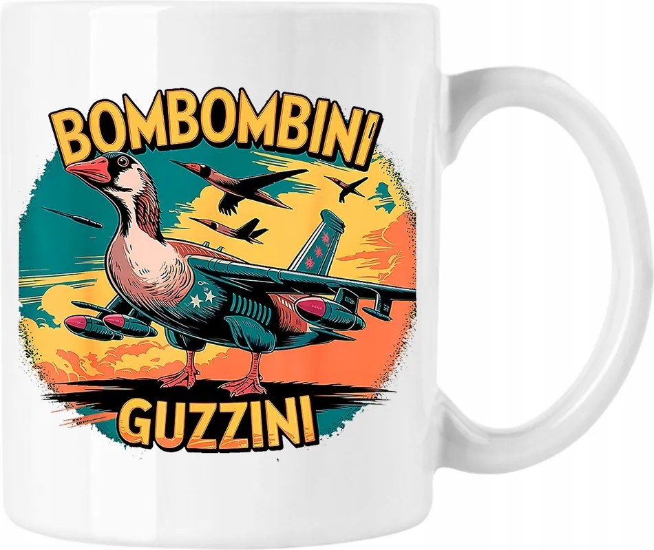 Bombombini bögre Gusini brainrot liba 1 fehér 330ml