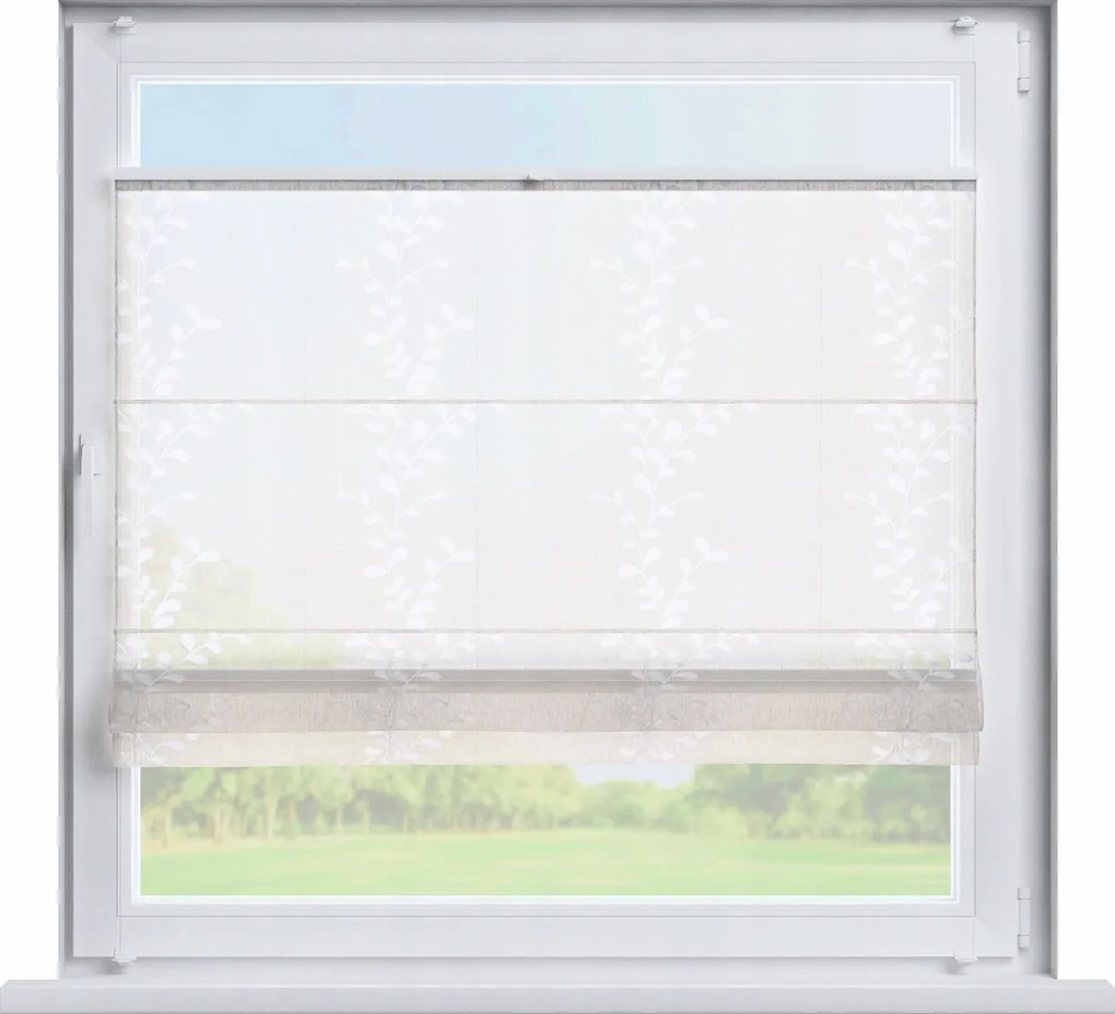 Kész pliszírozott roló római Szicília 120x150cm fehér